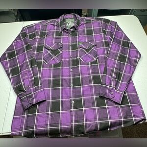 Dixxon Flannel The Regan Men’s XL long sleeve purple limited edition